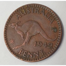 AUSTRALIA 1942I . ONE 1 PENNY . VARIETY . NO I